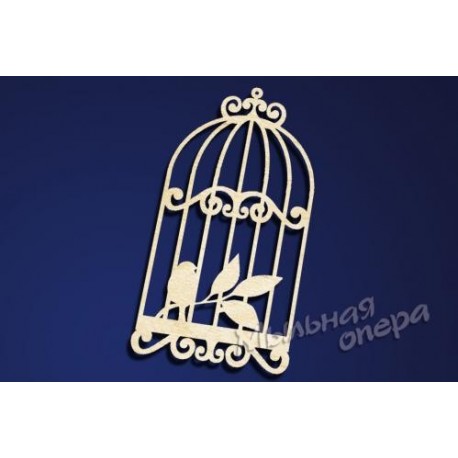 Заготовка для декупажа Бирка Клетка 6