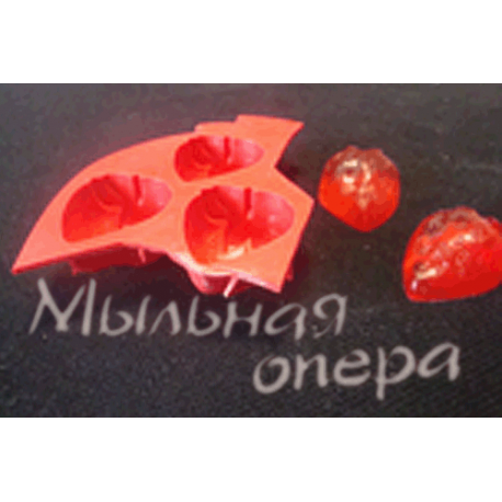 Форма пластиковая Землянички, 3 шт.