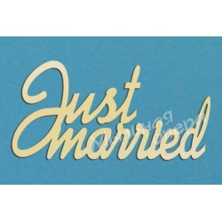 Заготовка для декупажа Надпись Just married 1