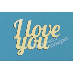 Заготовка для декупажа Надпись I love you