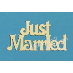 Заготовка для декупажа Надпись Just married 2