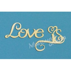 Заготовка для декупажа Надпись Love is