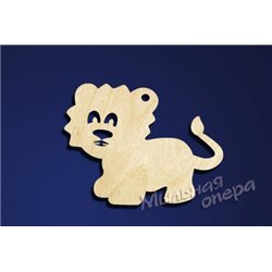 Заготовка для декупажа Бирка Лев 2