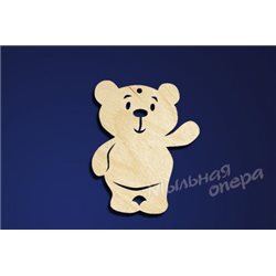 Заготовка для декупажа Бирка Медвежонок 8