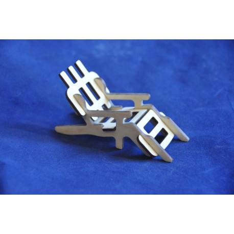 Кукольная мебель Petite Шезлонг 5,5х4,5х10 см